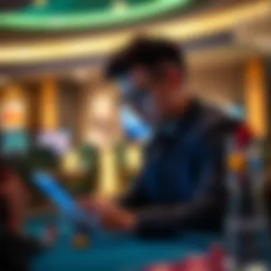 Maximize Your Engagement with Online Gaming Player engaging with online casino platform on a device