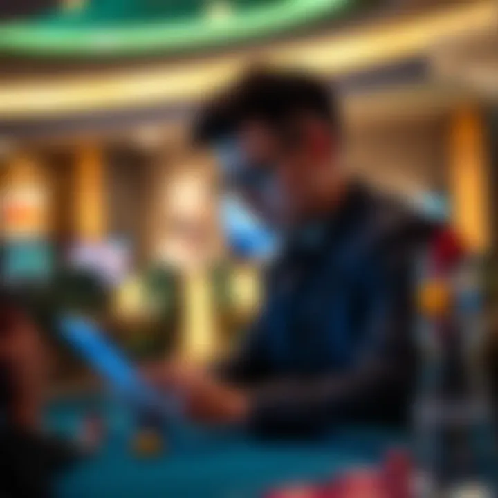 Maximize Your Engagement with Online Gaming Player engaging with online casino platform on a device