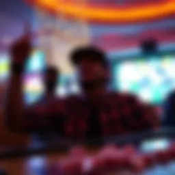 Celebration of a betting victory