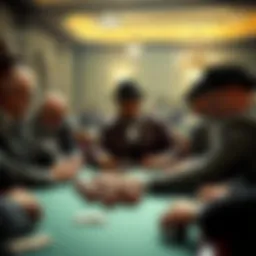 Historical depiction of poker's evolution through the ages