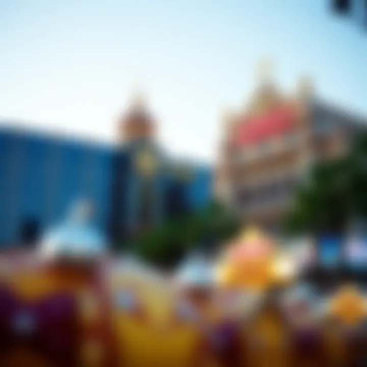 Contrasting Legacy: Old Meets New in Casino Design A modern casino juxtaposed against a backdrop of an old casino building