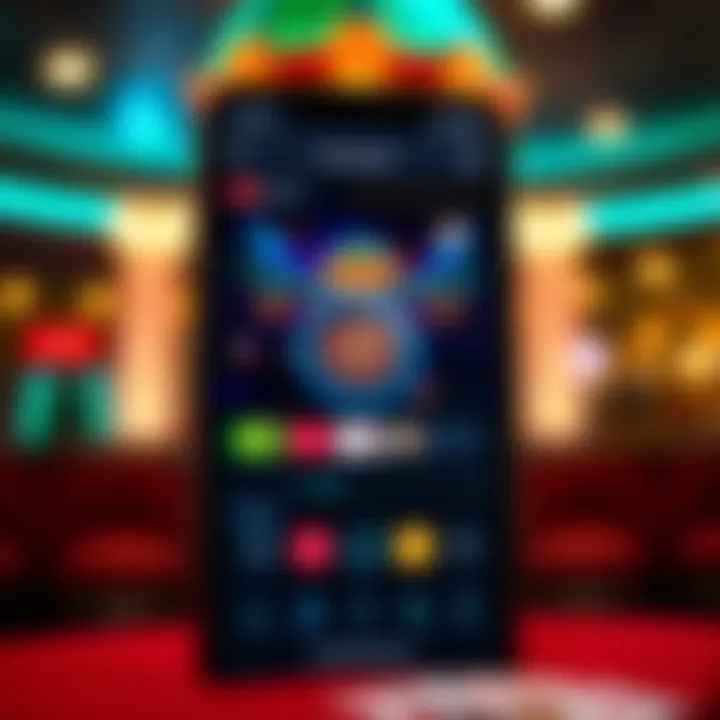 Sleek User Interface of Live Casino App User interface of a popular live casino app