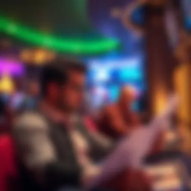 Analyzing Bonus Terms and Conditions Player examining bonus terms