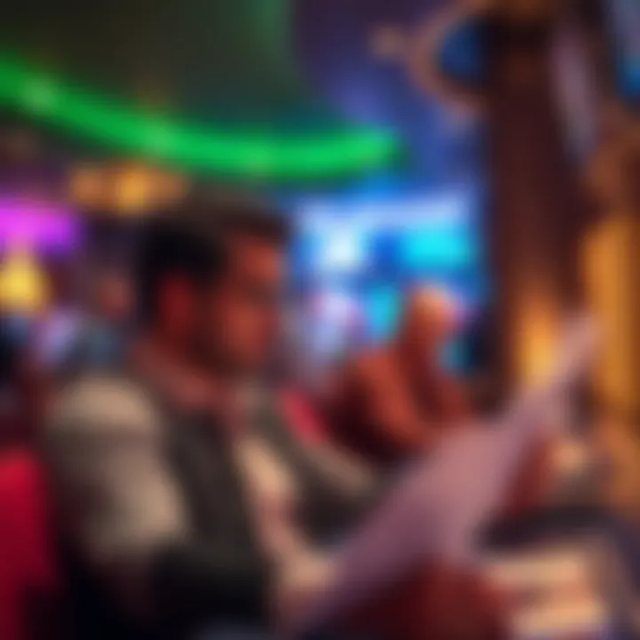 Analyzing Bonus Terms and Conditions Player examining bonus terms