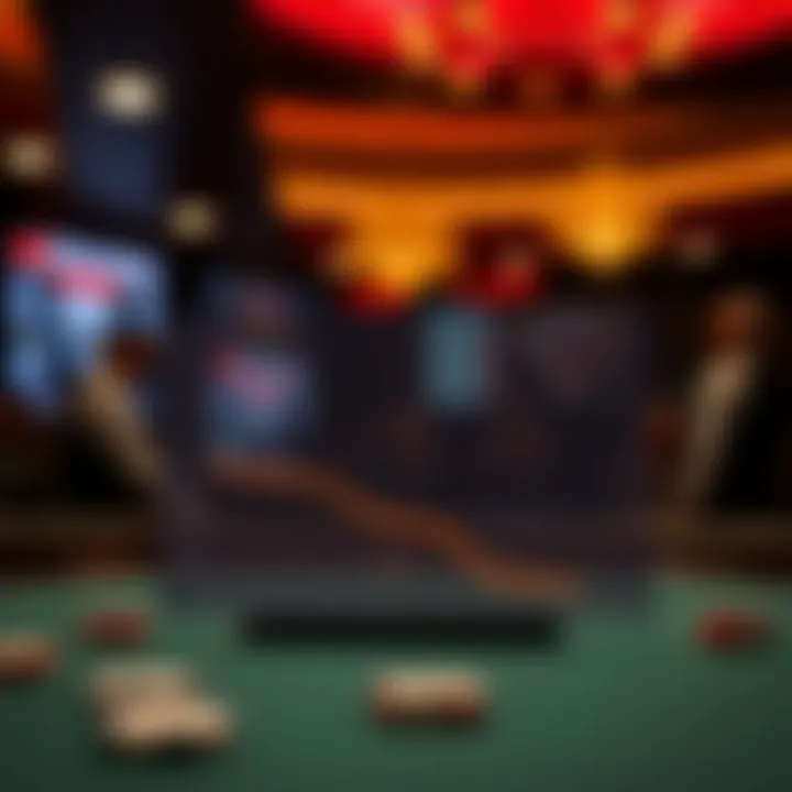 Graph showing risk management strategies in betting