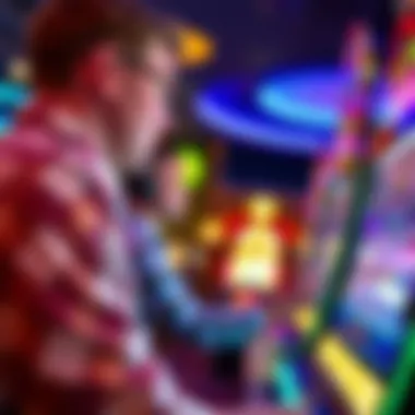 Gameplay scene illustrating a player engaging with the Super Jackpot Party slot machine.