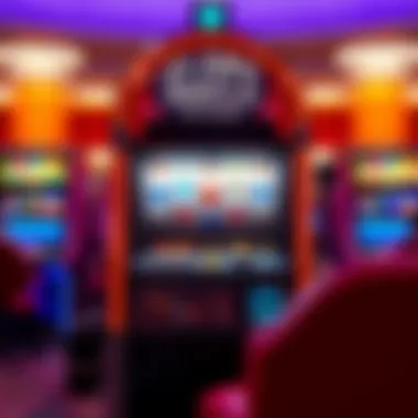 An artistic representation of an uptown slot machine