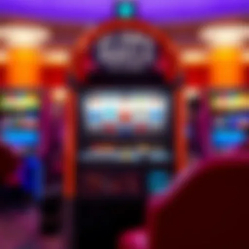 An artistic representation of an uptown slot machine