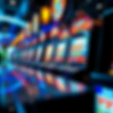 A timeline showcasing the evolution of slot machines through the years