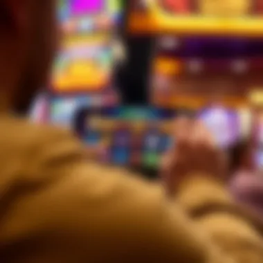 Player engaging with Wild Wild Nugget Slots on a mobile device