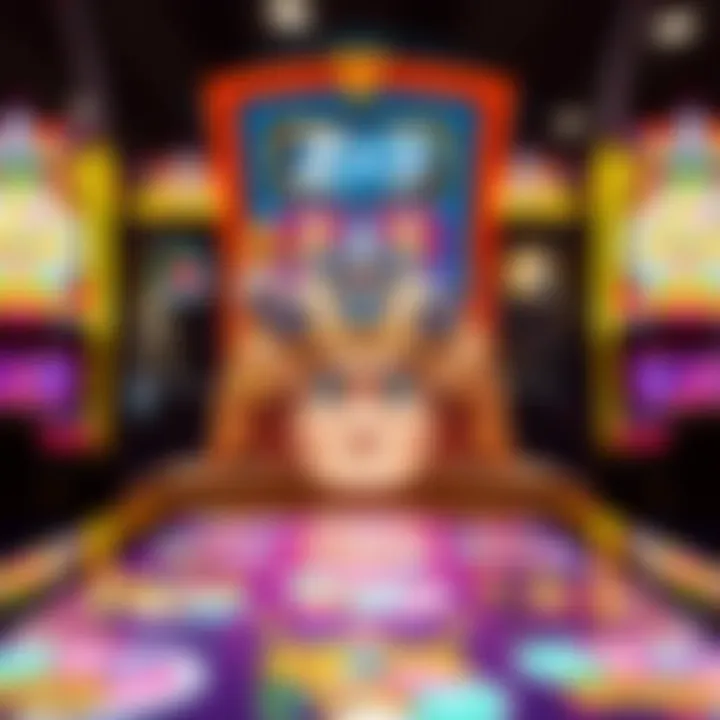 Graphical depiction of gameplay mechanics on the Zeus 3 machine